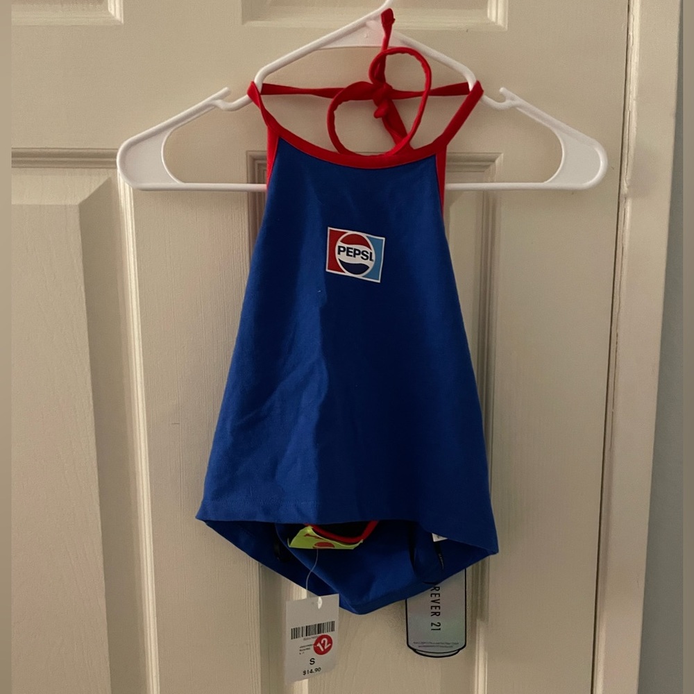 Forever 21 Pepsi Top - Size: S